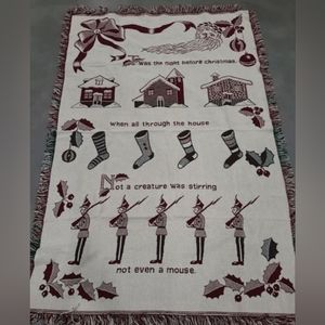 Twas the Night Before Christmas Throw Blanket